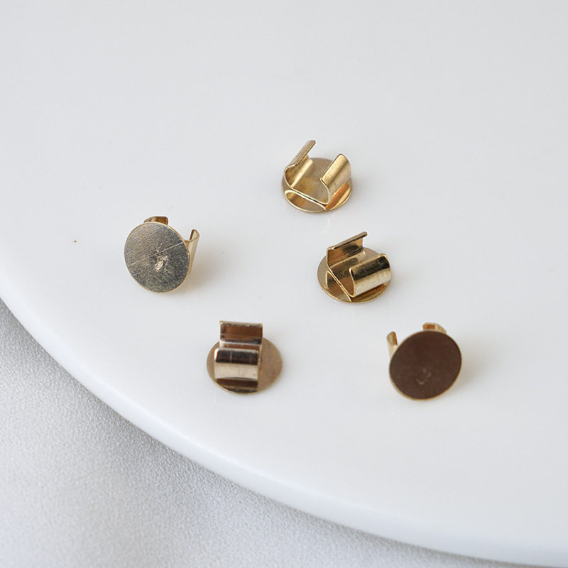 发圈扣发绳夹扣C扣托固定配件皮筋发圈diy头饰配件手工发饰材料