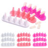 Nail Art Exercise Rack Adhesive-free Buckle-type Nail Pieces Display Rack 3-piece Base Removable Nail Art Tools