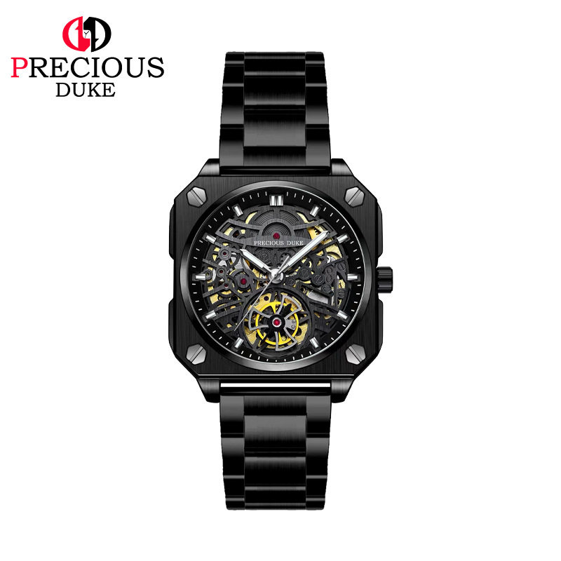 PRECIOUS DUKE UK brand hollow three-dimensional business men's steel band watch manufacturers cross-border e-commerce