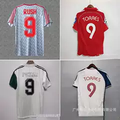 88-91 Home Jersey Retro Number 8 Gerrard Number 9 Torres Football Shirt 01-03 Lisbon 28C Ronaldo