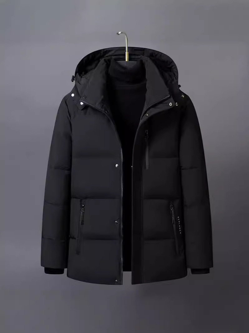 Cross-Border New Style Young and Middle-Aged Winter down Jacket Men's Business Casual Jacket Large Size Thickened Short Winter Clothing Wholesale