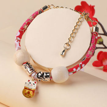 Cat Bell Collar Cute Cartoon Bell Cat Collar Flea Removal Adjustable Pet Cat Mosquito Repellent Cat Necklace