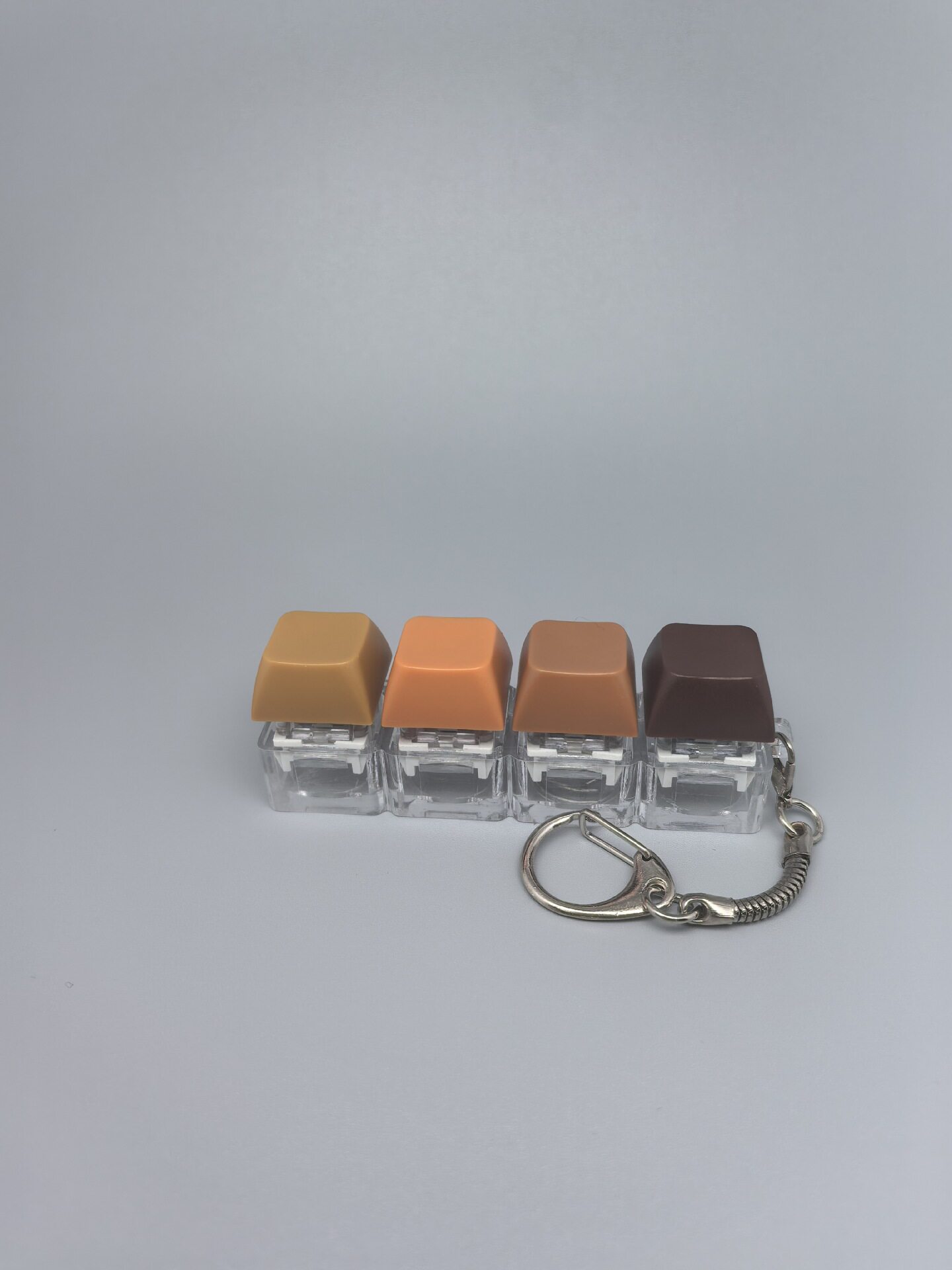 四键马卡龙按键解压玩具钥匙扣键盘办公摸鱼按键解压玩具跨境