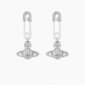 Pin earrings (silver)