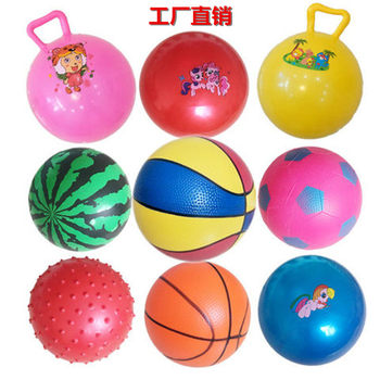 Toy small rubber ball inflatable ball handle ball watermelon ball three-color ball stab ball football basketball pat ball massage ball