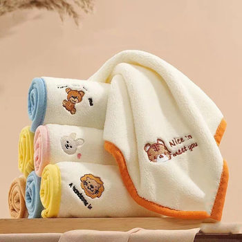 Wholesale Baby Face Towel Newborn Child Face Wash Small Square Towel Handkerchief Baby Bath Saliva Towel Children's Towel Absorbs Water