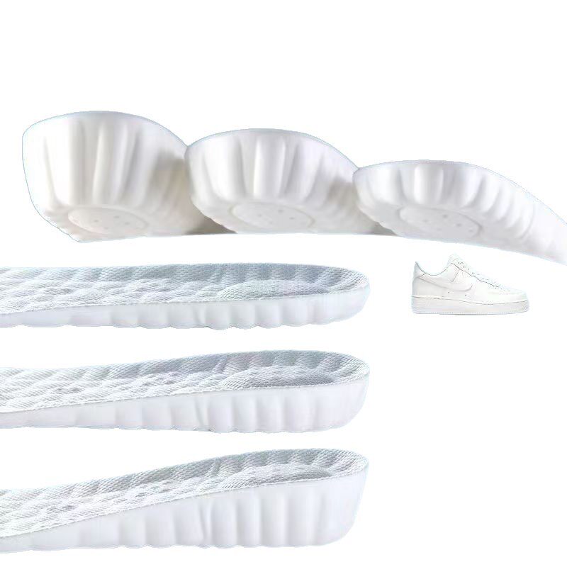 Extremely Fast Delivery of Cloud Heightening Men's and Women's Insoles, Breathable, Sweat-Absorbent, Deodorant, Sports Shock-Absorbing Latex Inner Heightening Insoles