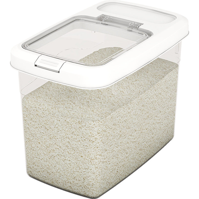 Rice Bucket Household Insect-Proof and Moisture-Proof 10kg Food-Grade Rice Storage Box Rice Storage Bucket Box Flour Classy Rice Tank