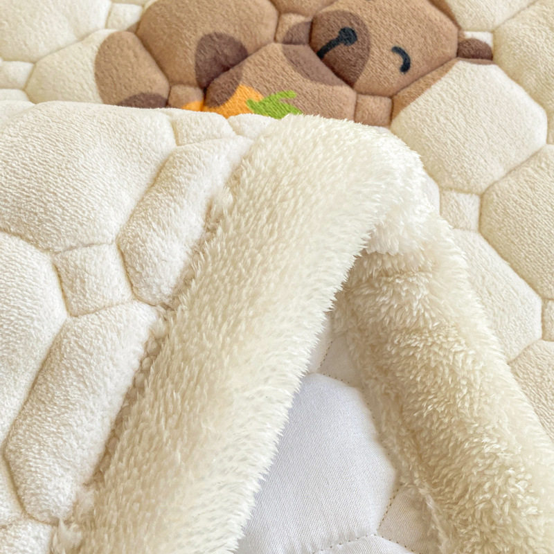 Class A maternal and infant grade milk velvet mattress autumn and winter foldable washing anti-static student dormitory bed single double soft