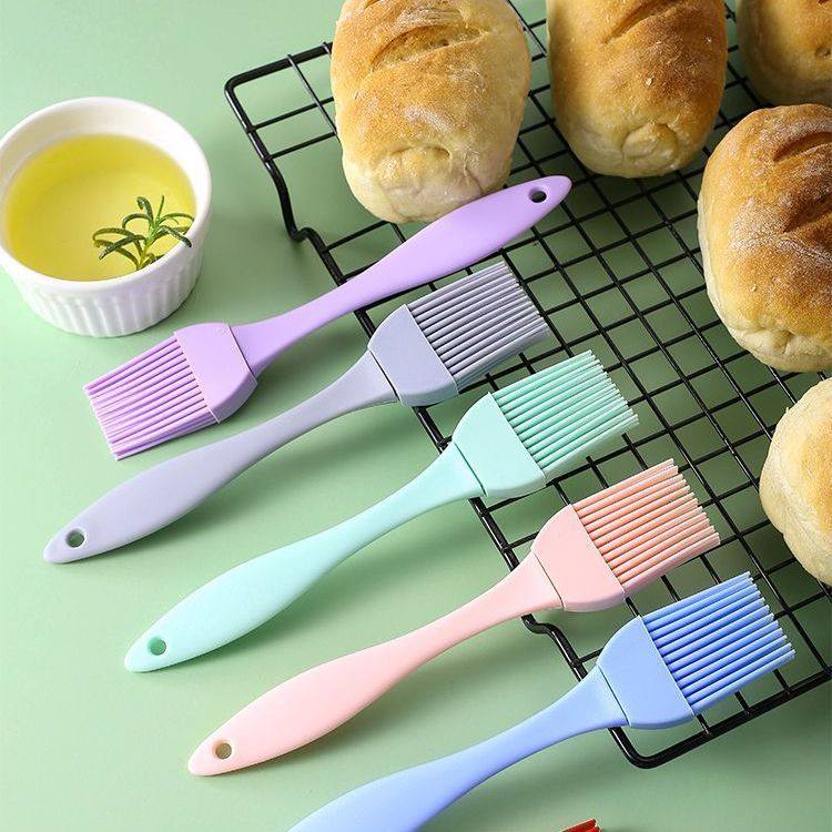Silicone Barbecue Brush, Baking All-In-One Oil Brush, Split Bristle Oil Brush, Food Grade Non-Shedding