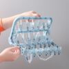 32-clip folding hanger square multi-head clothes hanger household bra clip underwear socks rotatable drying rack