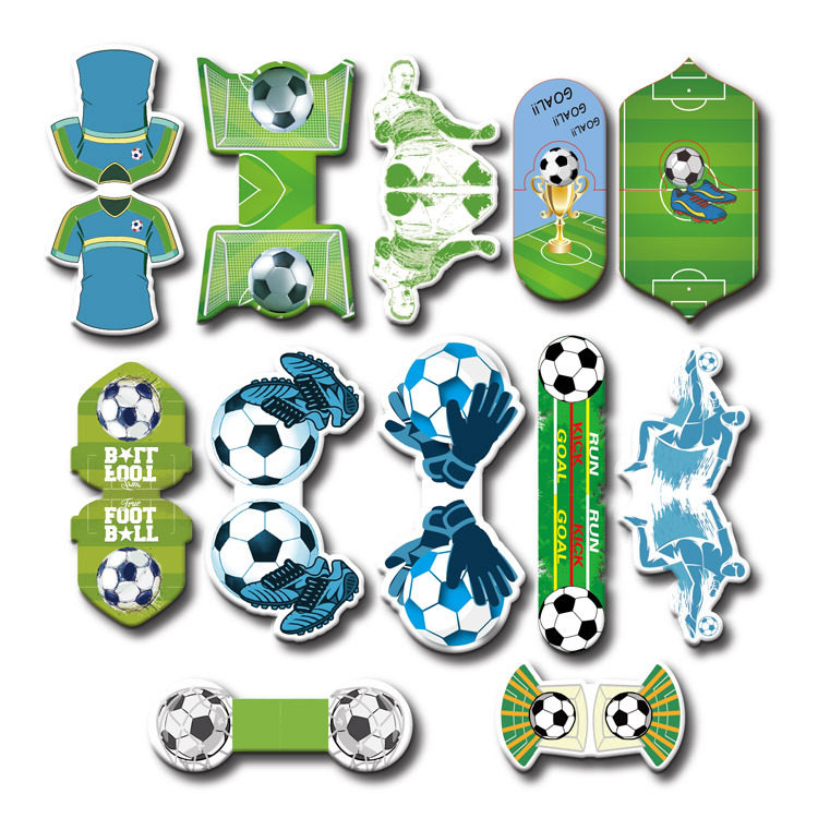 Hot-Selling Amazon Magnetic Bookmarks World Cup Football Cross-Border E-Commerce Supply Chain Guangzhou Manufacturer Magnetic Stickers