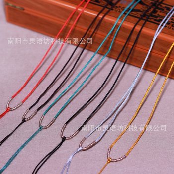 Hand-Woven Necklace Rope, Thin Adjustable Pendant Lanyard, Men's and Women's Pendant Jade Pendant Clavicle Rope, Factory Direct Sale