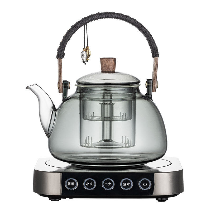 Glass Boiling Teapot Household Health Pot Tea-making Heat-resistant Glass Cooking Integrated Teapot Electric Ceramic Stove Kettle suit