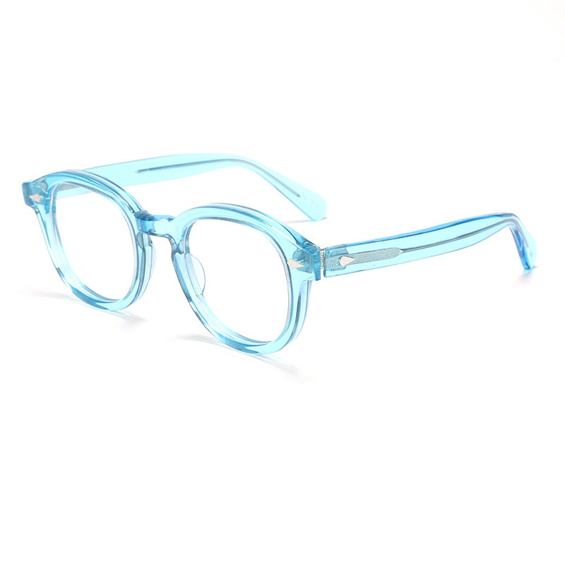 Flat Mirror Men's Retro Plate Round Frame Glasses Frame