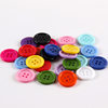 Wholesale Cross-border Candy-colored Buttons High Quality Thin Edge Resin Buttons Four-eye Buttons Colored Work Clothes Buttons