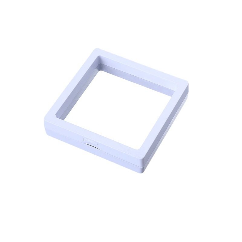 Creative Anti-oxidation PE Film Jewelry Box Portable Transparent Storage Box Ring Earrings Ear Stud Suspension Film Finishing Box