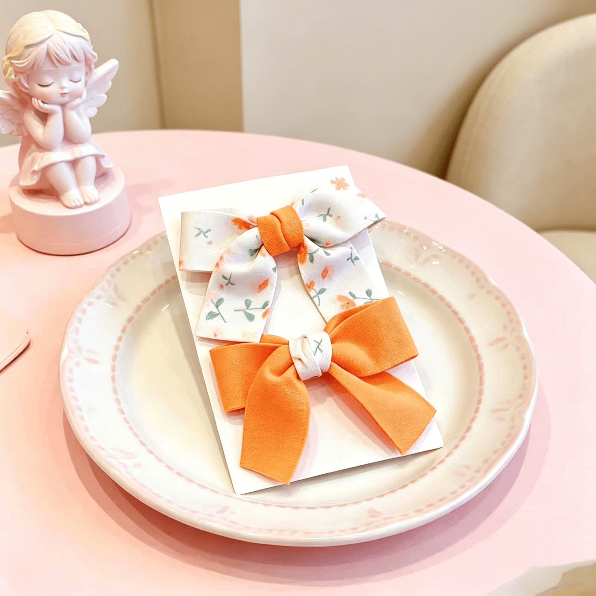 儿童款发夹儿童公主宝宝美丽超仙布艺碎花发夹发卡韩系套装发夹女