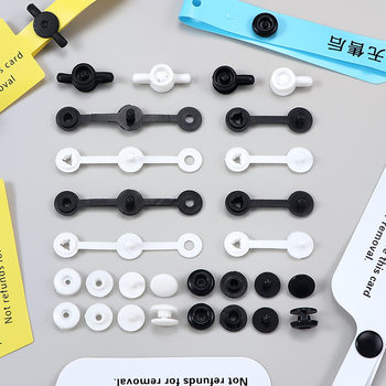 Factory Direct Disposable One-piece Buckle Two-piece Buckle Clothing Label Anti-counterfeiting Label Buckle Plastic Anti-disassembly Buckle