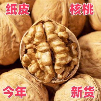 New Walnut Shipment 185 Paper-Skinned Walnuts Wholesale Thin-Skinned Walnuts New Original Thin-Shell Raw 185 Xinjiang Nuts