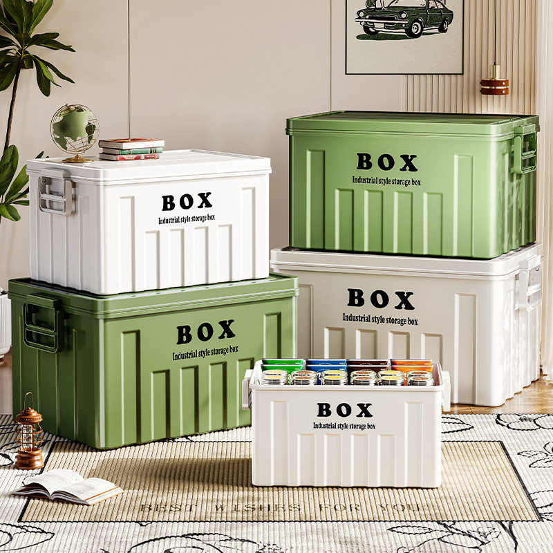 Younai Storage Box Household Plastic Large-Capacity Clothing Storage Box Living Room Snacks Toys Sundry Storage and Organization