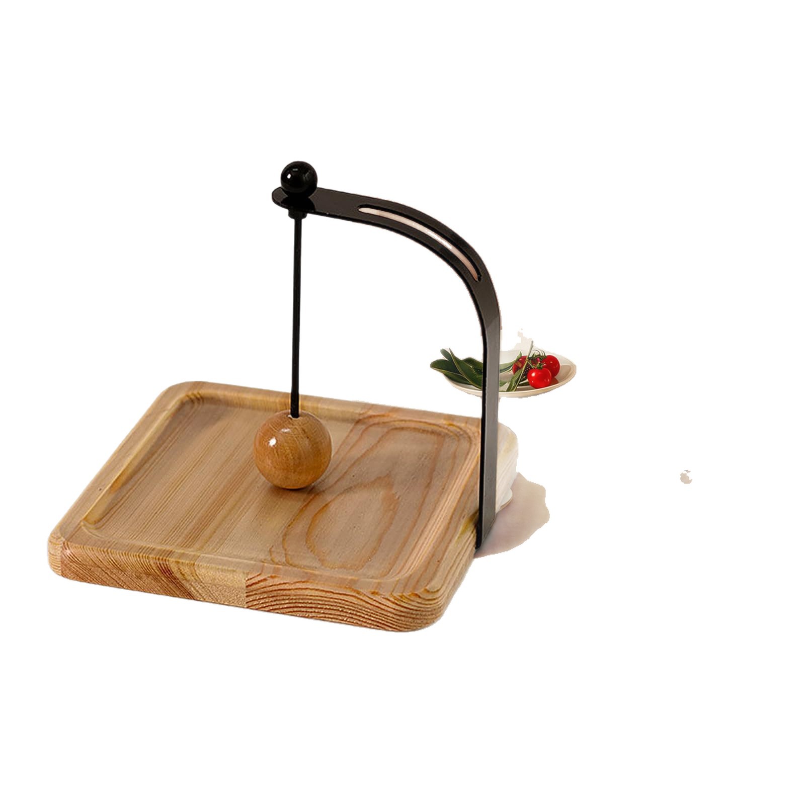 Cross-Border Wooden Paper Towel Holder Restaurant Tabletop Square Towel Paper Towel Holder Desktop Paper Storage Shelf Paper Towel Organizer