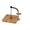 Cross-Border Wooden Paper Towel Holder Restaurant Tabletop Square Towel Paper Towel Holder Desktop Paper Storage Shelf Paper Towel Organizer
