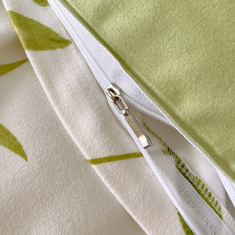 Small fresh printing four-piece padded sanding cotton quilt cover student dormitory three-piece bed sheet kit wholesale