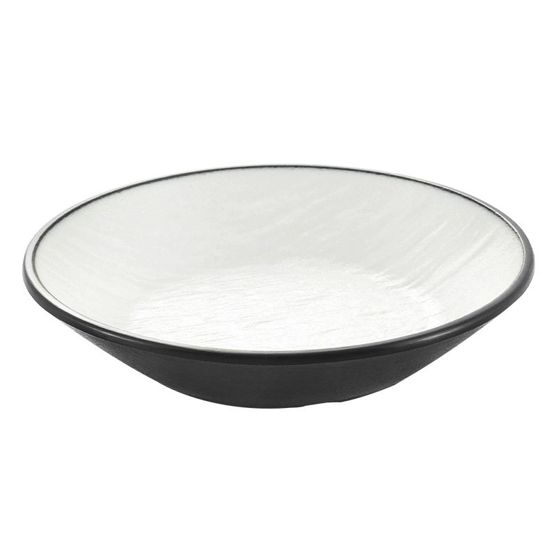 Melamine small dish imitation porcelain plastic Korean round dish snack dish seasoning dipping sauce vinegar dish commercial