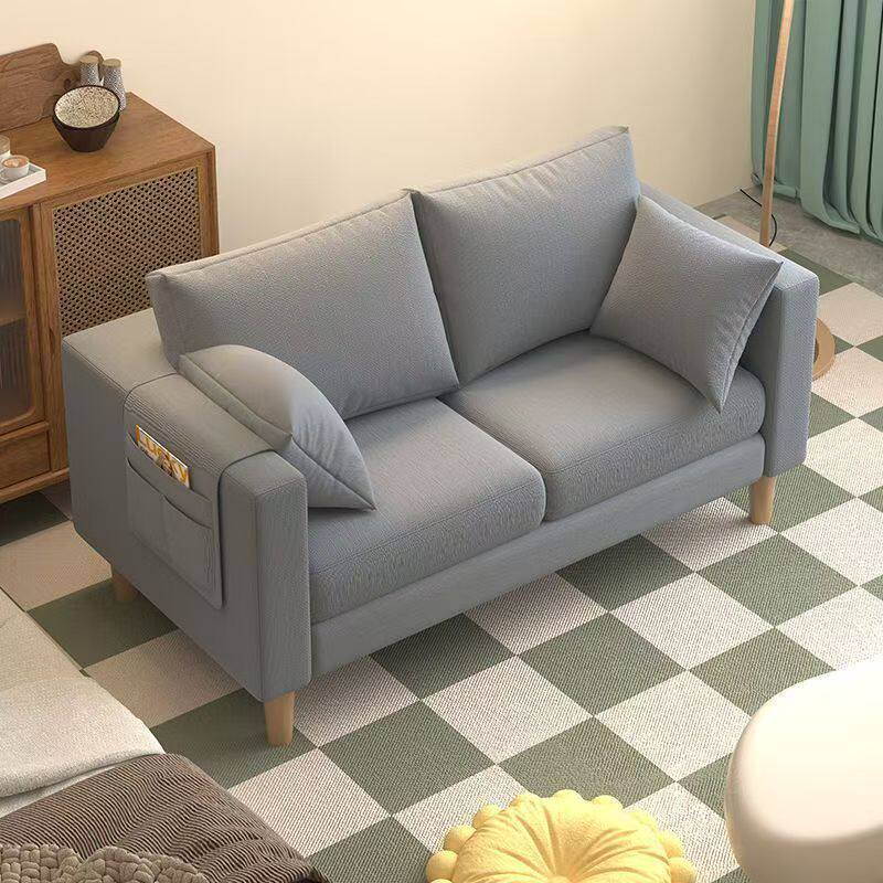 沙发小户型北欧简约现代卧室出租房简易网红双人三人客厅布艺沙发
