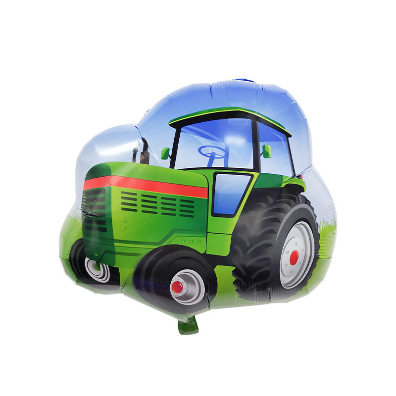 Car Birthday Party Digital Aluminum Film Balloon Transportation Tractor Agricultural Machine Styling Decorative Supplies