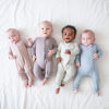 Amazon baby clothes wholesale bamboo fiber baby clothes bag hand bag feet newborn baby jumpsuit