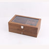 Spot wooden double Rosewood watch glasses jewelry storage box 8 12 walnut glasses storage box
