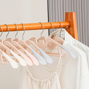 Short-Neck Hangers for Clothes, Anti-Slip Plastic Household Hangers with Cat Claw Design for Home Use, Wholesale Drying Racks