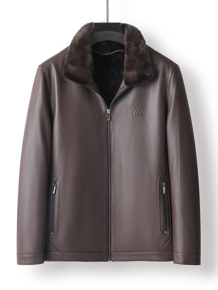 Áo Da Nam Chất Liệu Da Bò