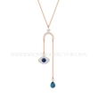 Devil's eye tassel necklace
