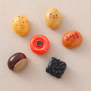 Simulation fruit and vegetable diy accessories hair accessories mini potato chestnut tea egg resin flat small accessories