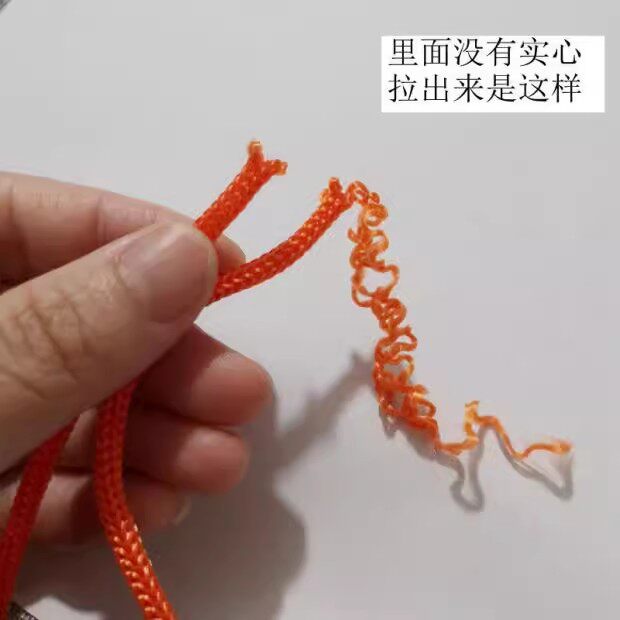 Factory wholesale PP rope black and white polypropylene rope four needle rope portable hollow drawstring color woven nylon rope