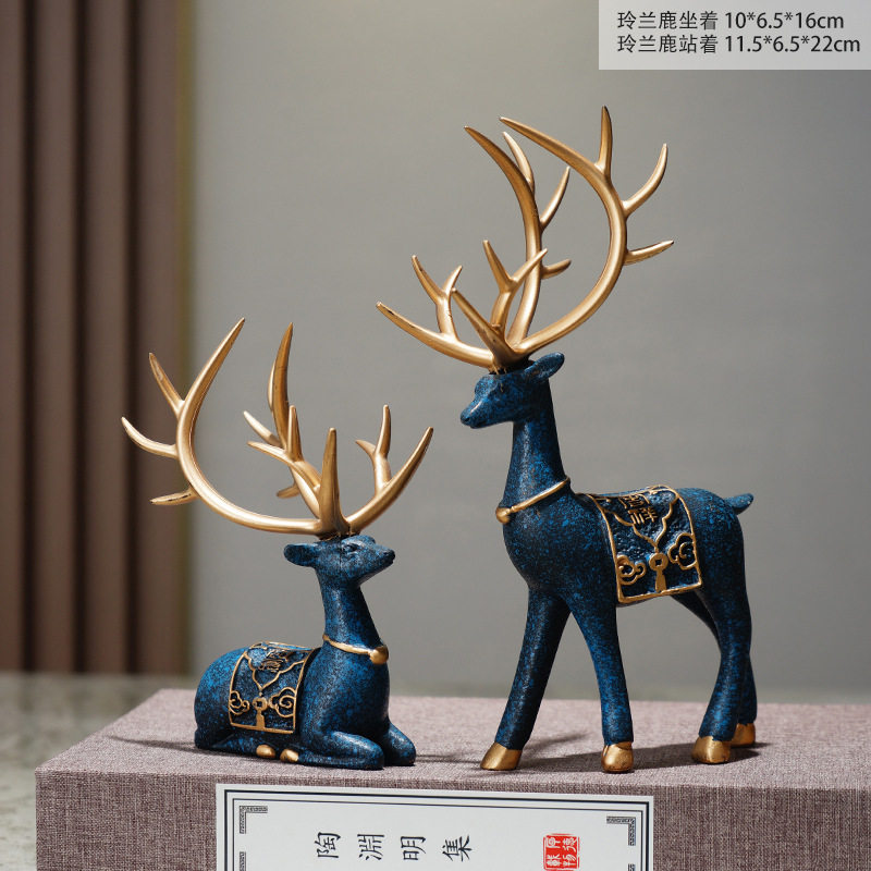 新中式屏风禅意家居花瓶摆件客厅茶几电视柜复古典中国风装饰品