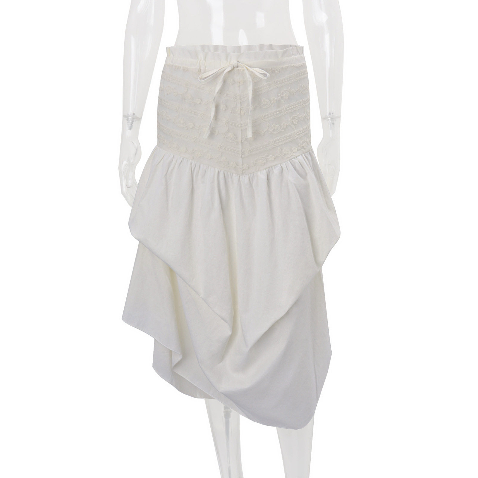 High Waisted Pleated Midi Skirt Fashionable Versatile Street Style Summer Collection Wholesale Available