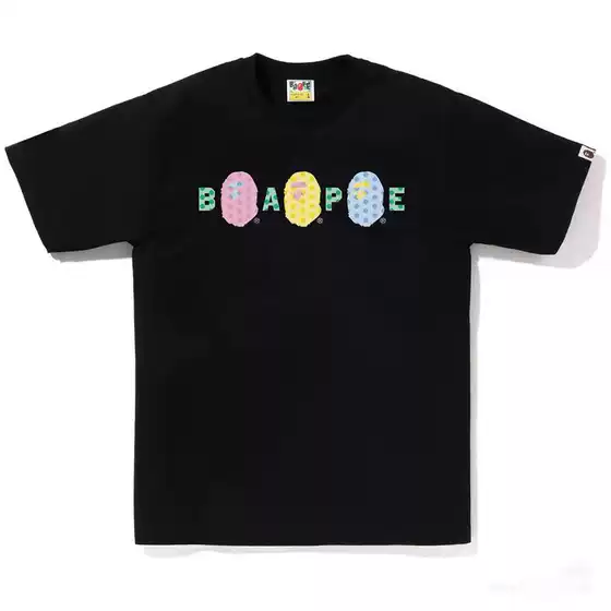 2026 New Japanese-Style Cross-Border Trendy Brand Bape Ape Head Heavy-Duty Short-Sleeve Shark Camouflage Loose T-Shirt