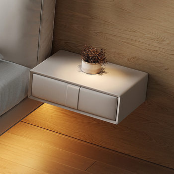 Acrylic Bedside Table Simple Modern Light Luxury Transparent Suspension Internet Celebrity ins Style Small Bedroom Bedside Cabinet