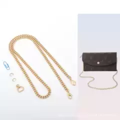 Suitable for lv wallet crossbody transformation clutch bag chain accessories three-in-one D Buckle Doudou wallet metal copper chain