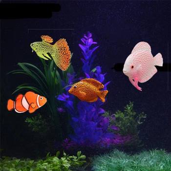 Fish tank landscape simulation fake fish aquarium decoration fake fish plastic swimming fake fish fluorescent fish ornamental fish
