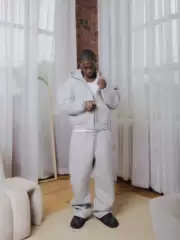 Saint Alexander Tracksuit American Street Hip-Hop Air Layer Fluffy Sweatshirt Men's Trendy Suit