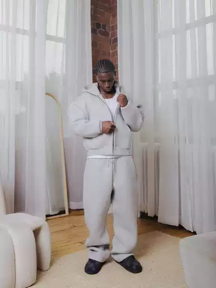 Saint Alexander Tracksuit American Street Hip-Hop Air Layer Fluffy Sweatshirt Men's Trendy Suit