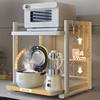 Pull-out Kitchen Rack Microwave Oven Bracket Countertop Multifunctional Electrical Pot Oven Storage Rack