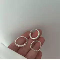 Exquisite Imitation Pearl Handmade Ring for Women, Minimalist Cool Style, Fashionable and Unique Open Ring, Versatile Index Finger Ring