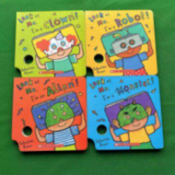 Английская оригинальная книга Look at Me Mask Book 4 тома книги масок Английское просвещение познавательная живопись для детей младшего и юношеского возраста Изображение 1