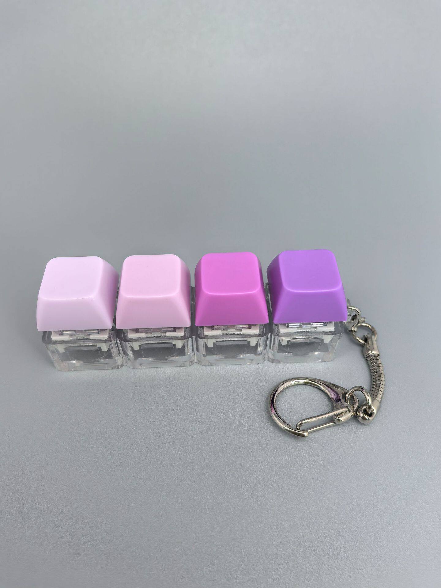 四键马卡龙按键解压玩具钥匙扣键盘办公摸鱼按键解压玩具跨境